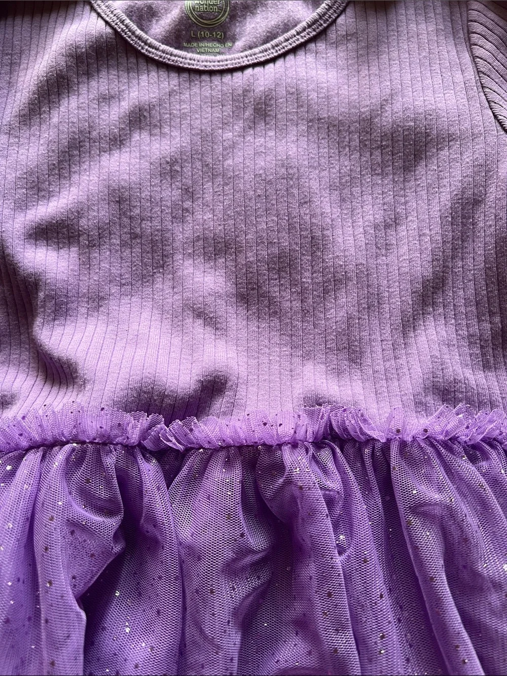wonder nation Lavender Sparkle Tulle Dress